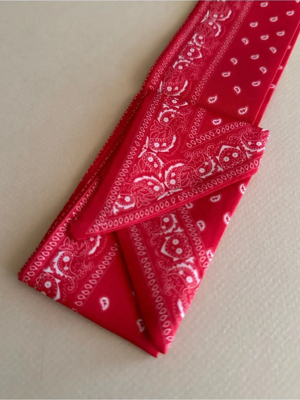 Red Paisley Scarf M1591